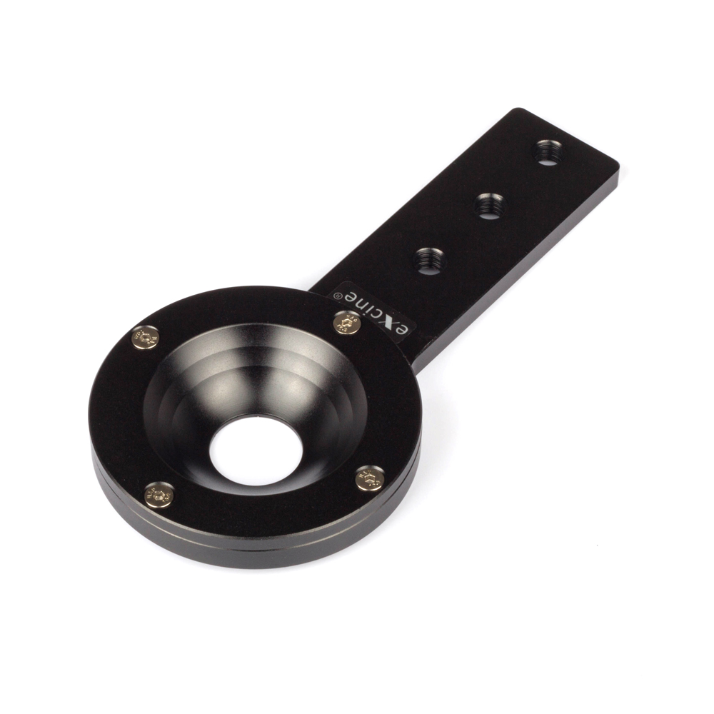 Camera Slider Rail - Adaptador plano de 75mm tipo tazón