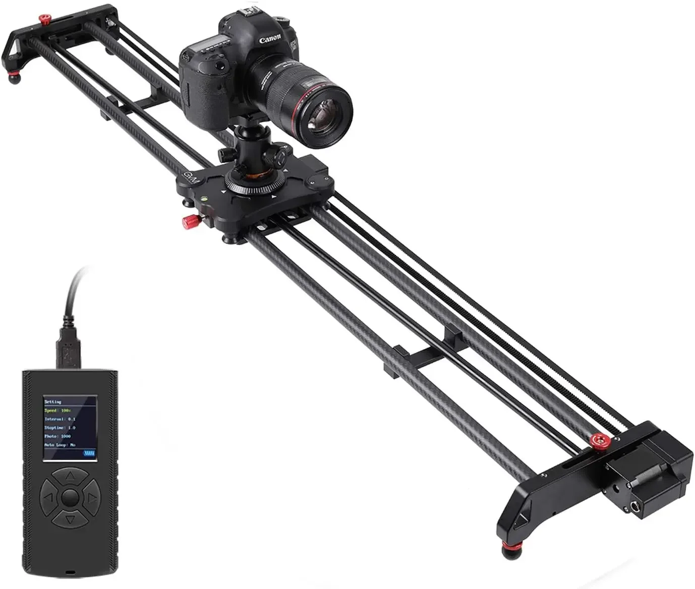 Camera Slider Rail - Riel Dolly profesional de fibra de