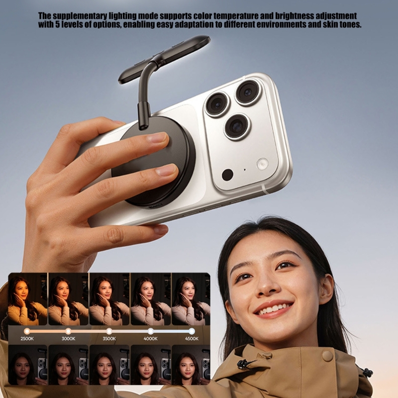 Photography Book - Lámpara LED magnética ABS portátil para