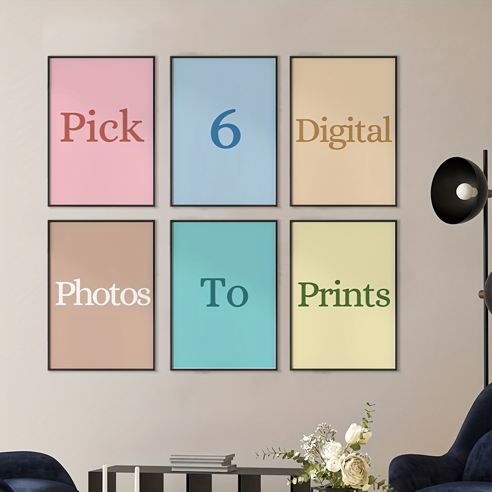 Photography Style - Juego de 6 Piezas de Lienzos