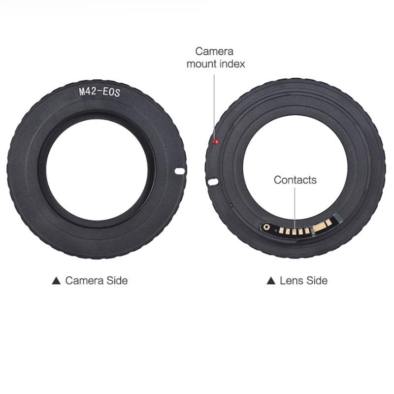 Lens Adapter Ring - Anillo Adaptador de Lente Electrónico M42-EOS