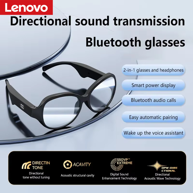 Photography Digital - Gafas Inteligentes Bluetooth Lenovo, Bluetooth 5.4,