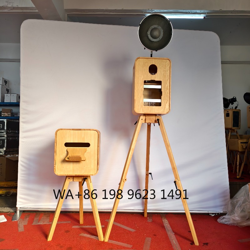Photography Digital - Cabina de Fotos Retro de Madera