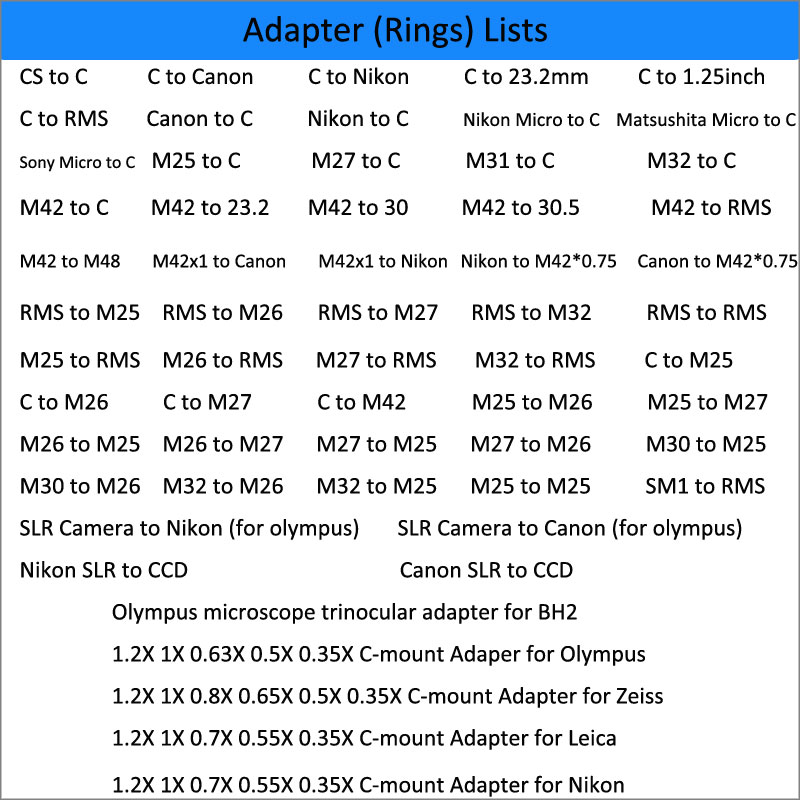 Adaptador de cámara de microsc - Lens Adapter Ring reseña y precio