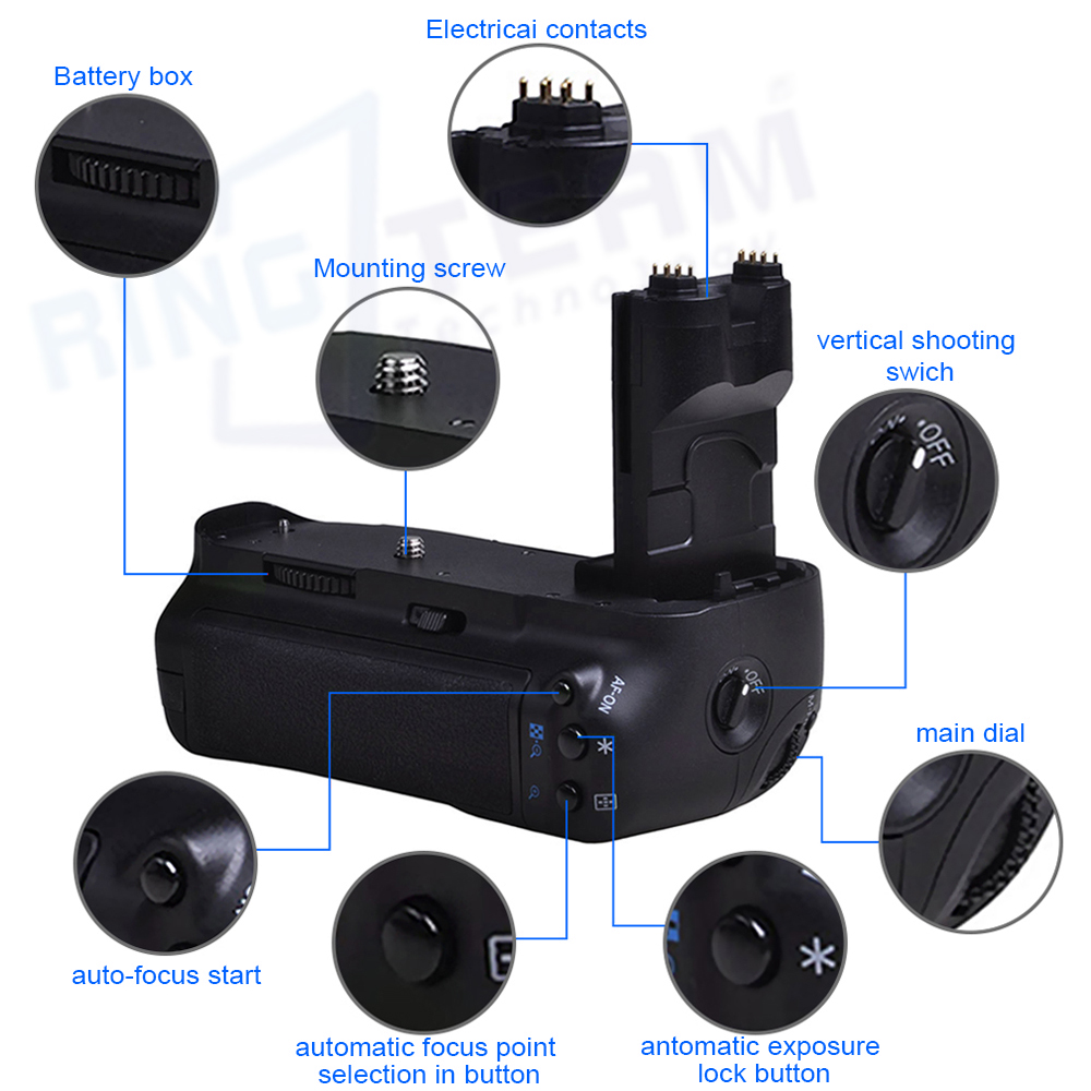 Empuñadura de batería Vertical - Camera Battery Grip reseña y precio