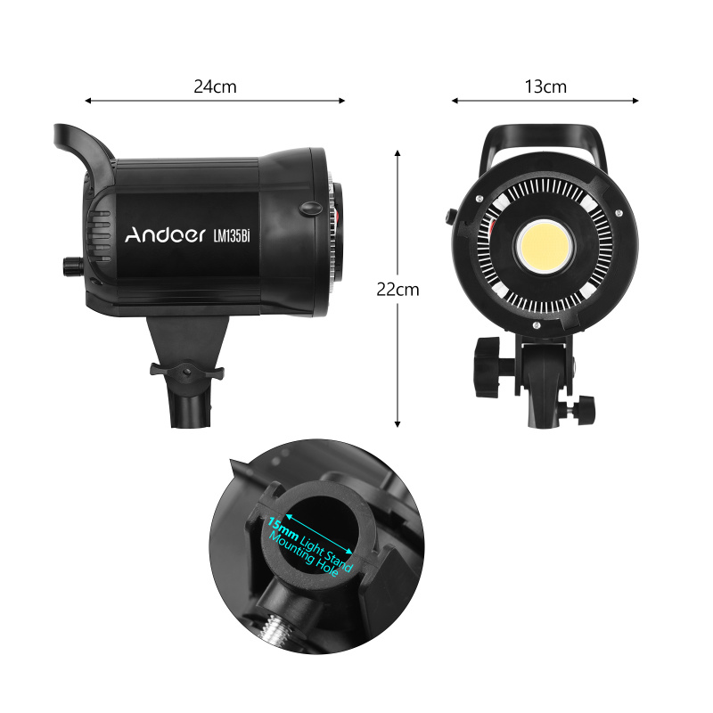Andoer LM135Bi Luz de relleno  - Photography Treatment reseña y precio