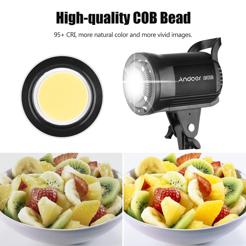 Andoer LM135Bi Luz de relleno  - Photography Treatment reseña y precio