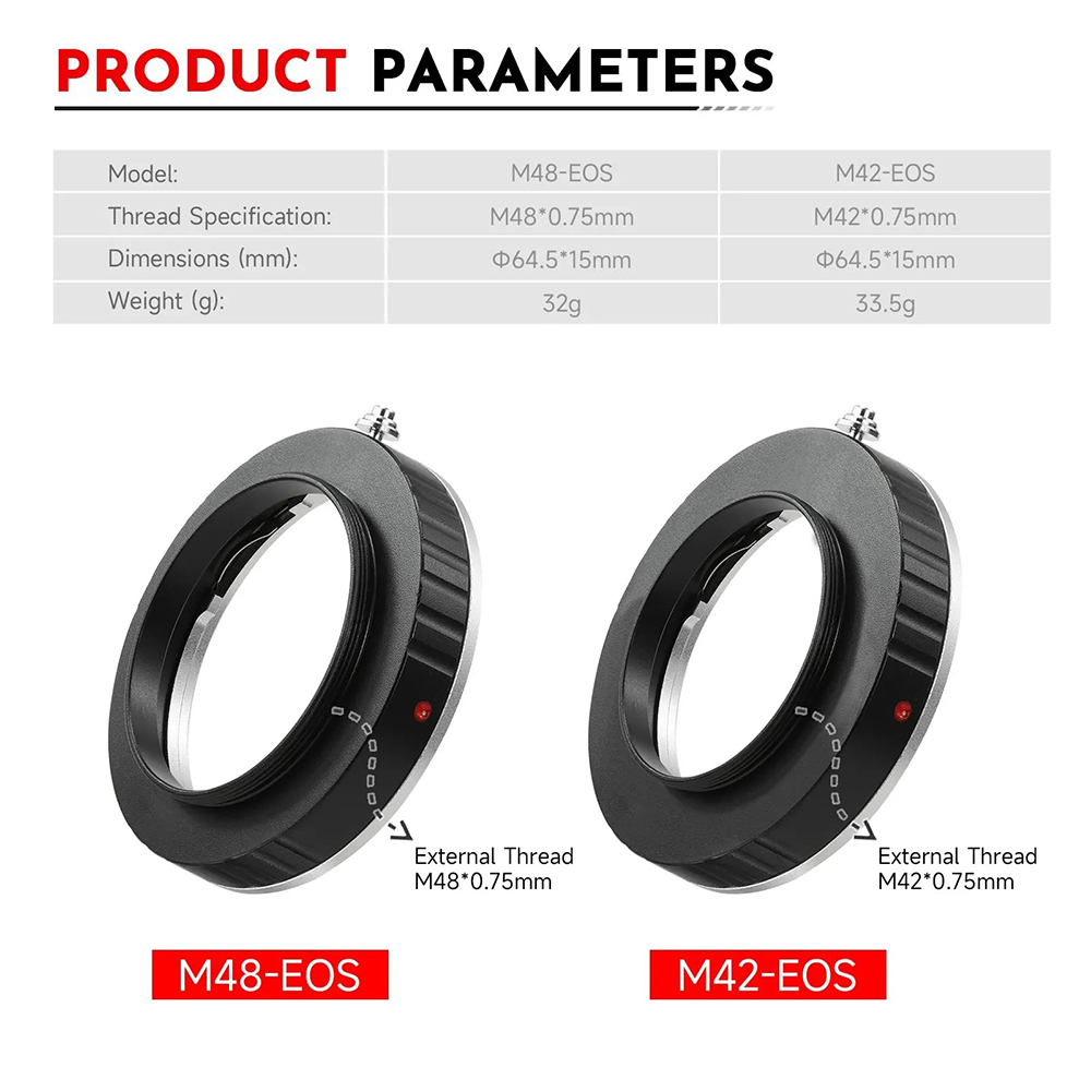 EYSDON M42/ M48 a adaptador de - Lens Adapter Ring reseña y precio