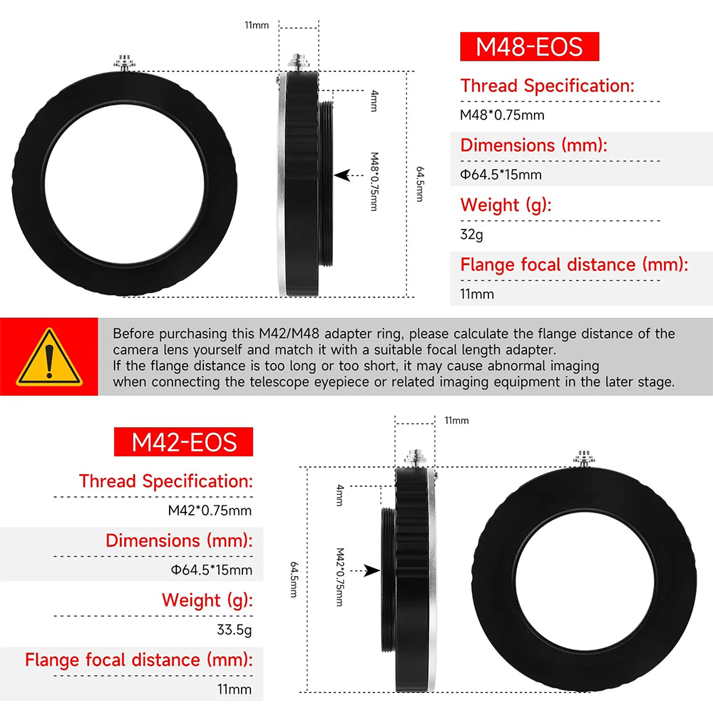 EYSDON M42/ M48 a adaptador de - Lens Adapter Ring reseña y precio
