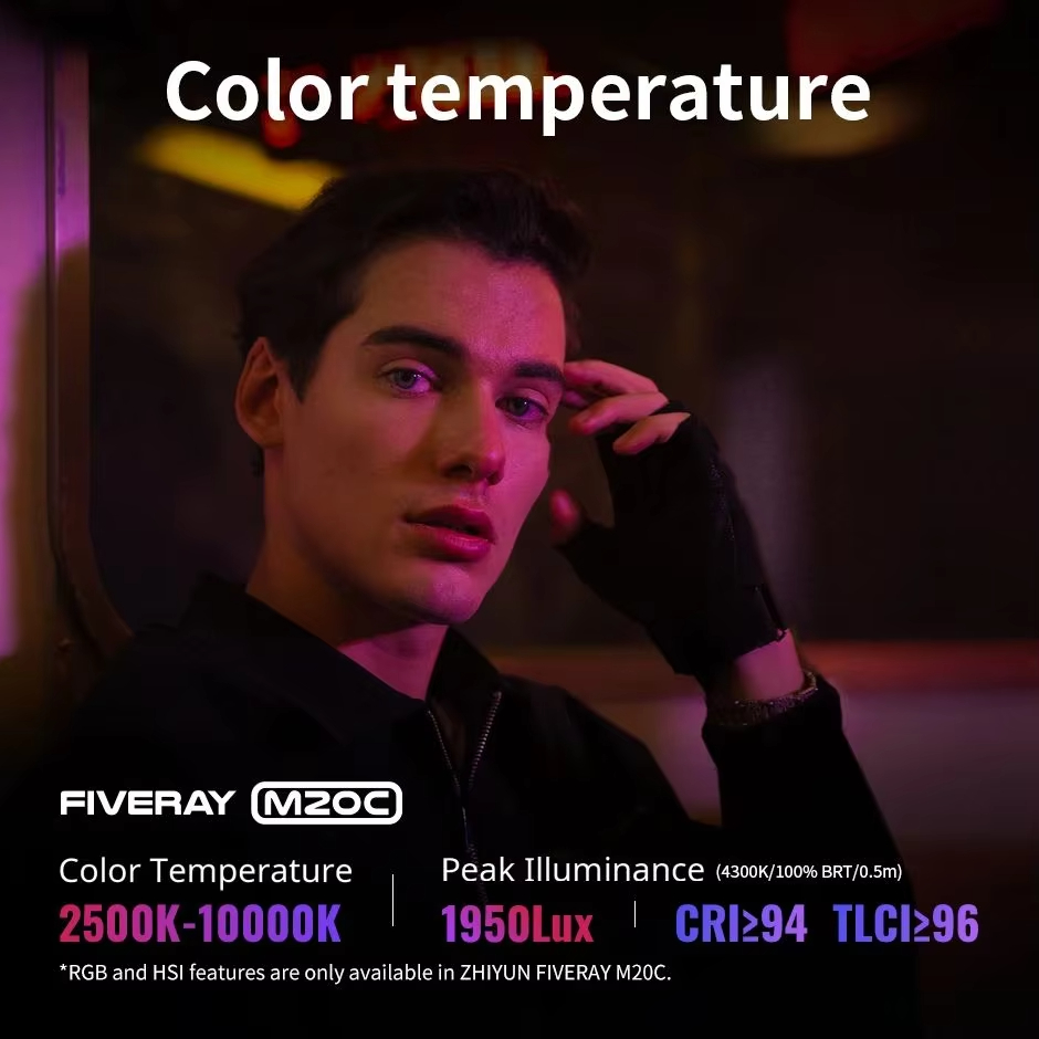 Luz LED Bicolor ZHIYUN FIVERAY - Photography Treatment reseña y precio