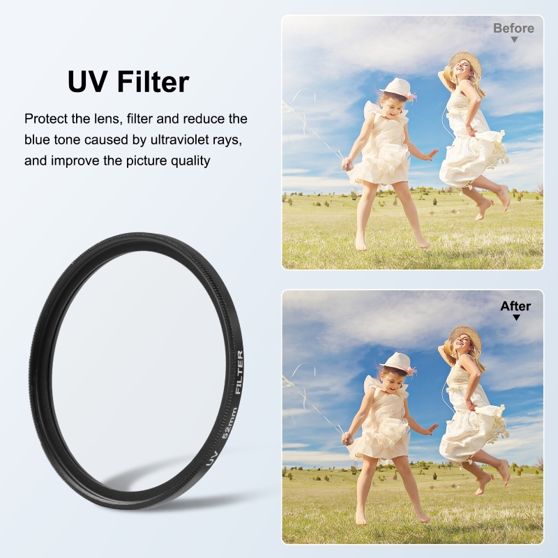 Filtro de lente UV PULUZ de 52 - Gopro Action Camera Hero 11 Black reseña y precio