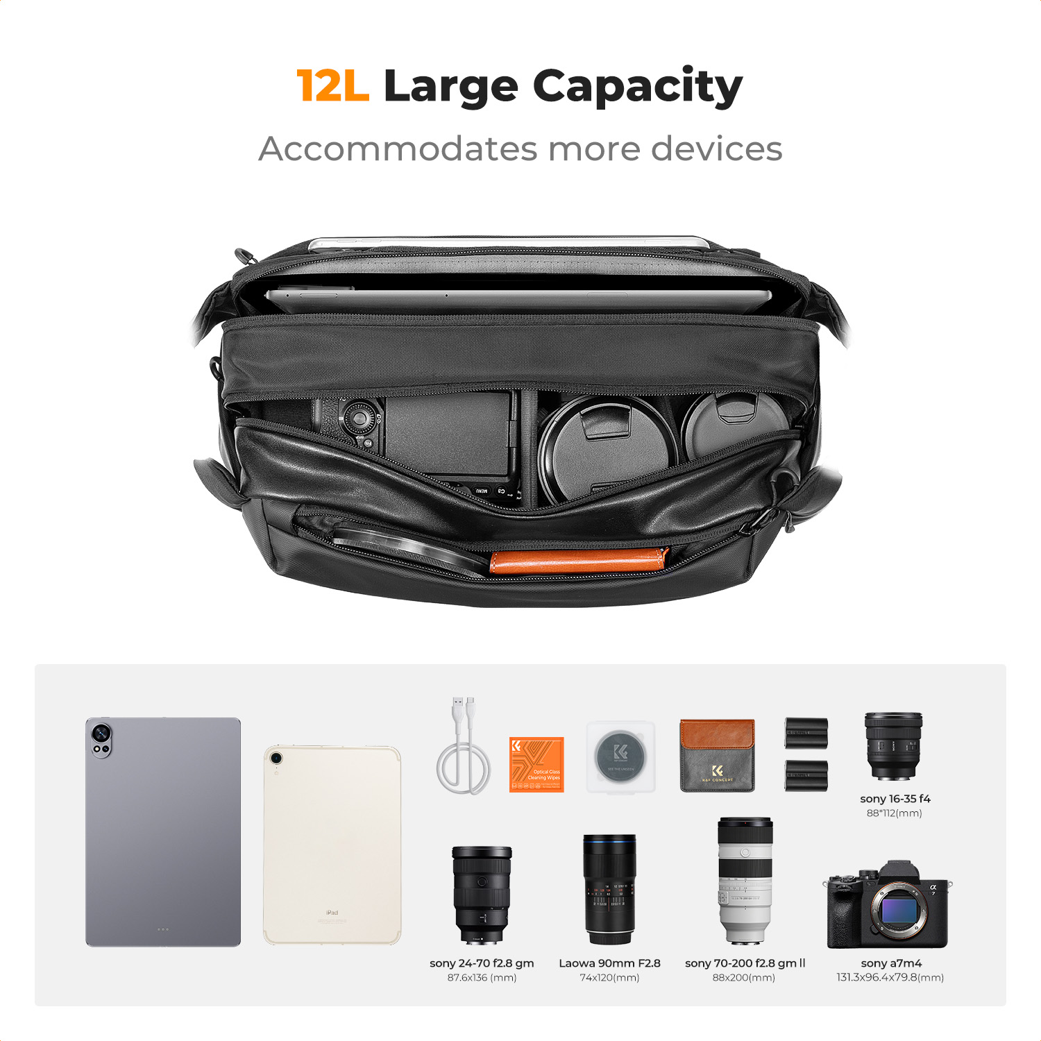 K&F CONCEPT-Bolso bandolera pa - Camera Rain Cover reseña y precio