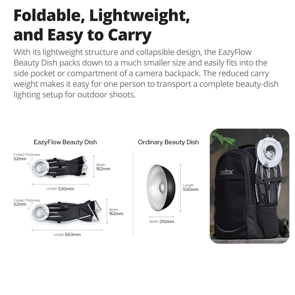 Nuevo Godox EazyFlow Beauty Di - Photography Treatment reseña y precio