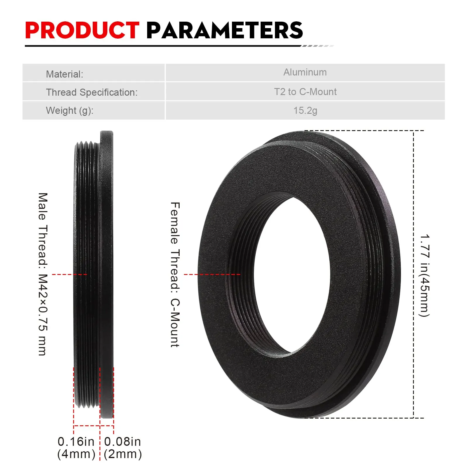 Anillo adaptador de montura ma - Lens Adapter Ring reseña y precio