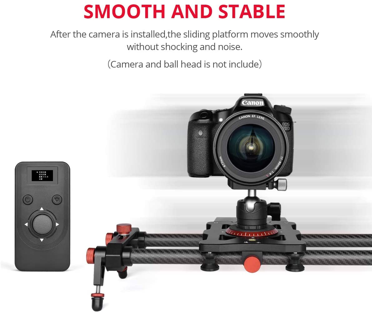 Deslizador de cámara eléctrico - Camera Slider Rail reseña y precio