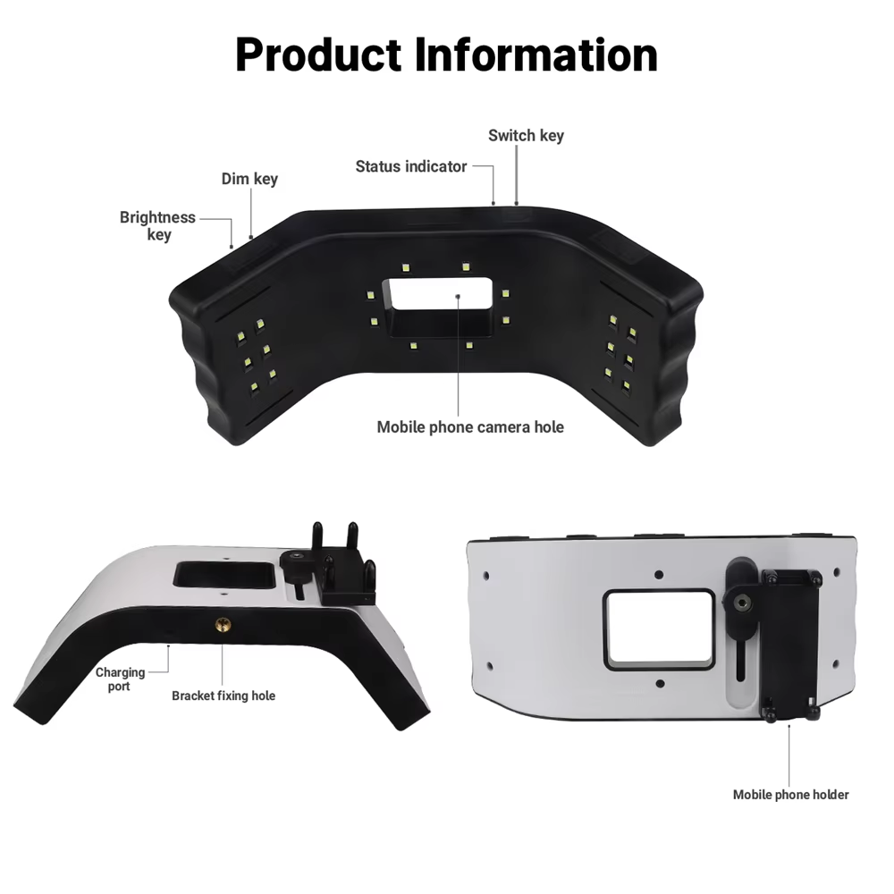 Lámpara LED JUMTOP para Fotogr - Photography Treatment reseña y precio